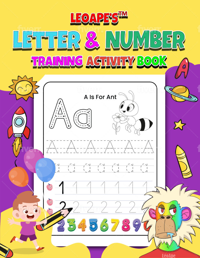 litter and number training activity book